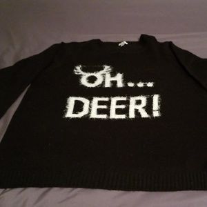 Avenue Christmas sweater " OH...DEER!" sz 14/16